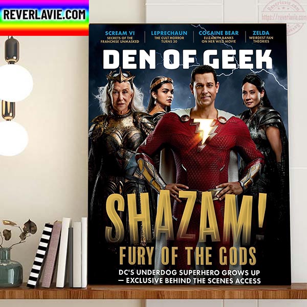 Shazam Fury Of The Gods Den Of Geek Magazine Cover Home Decor Poster Canvas Shazam Fury Of The Gods Den Of Geek Magazine Cover Home Decor Poster Canvas