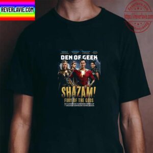 Shazam Fury Of The Gods Den Of Geek Magazine Cover Unisex T-Shirt