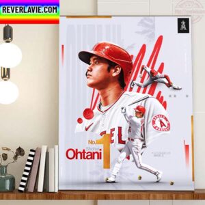 Shohei Ohtani Is MLB Network No 1 Player With Los Angeles Angels Home Decor Poster Canvas