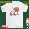 Snoopy In Fall Funny Riding Bicycle Kansas City Chiefs T-Shirt
