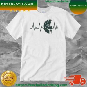 Spartan Strong Heartbeat Pulse End Gun Violence T-Shirt