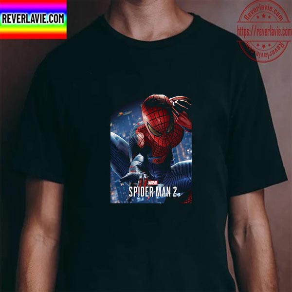 Spider Man 2 On PS 5 Automne 2023 Of Marvel Unisex T-Shirt Spider Man 2 On PS 5 Automne 2023 Of Marvel Unisex T-Shirt