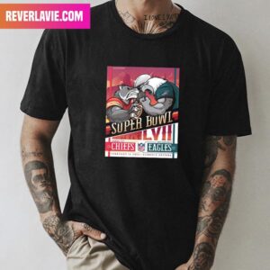Super Bowl LVII 2023 Kansas City Chiefs vs Philadelphia Eagles NFL Premium T-Shirt