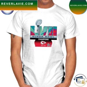 Super Bowl LVII Champions Kansas City Chiefs Logo Cutout XX-XX T-Shirt