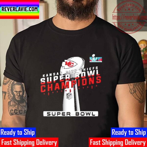 Super Bowl LVII Trophy Kansas City Chiefs Victory Eagles Championship Unisex T-Shirt