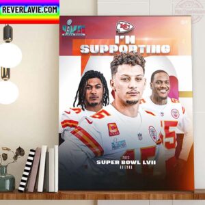 Supporting The Kansas City Chiefs In NFL Super Bowl LVII 2023 Home Decor Poster Canvas