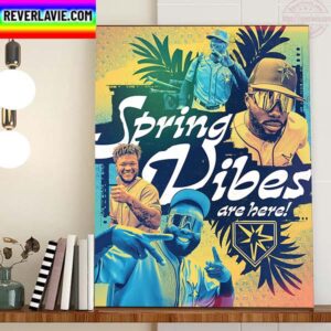 Tampa Bay Rays Happy Baseball Season Spring Vibes And Here Home Decor Poster Canvas