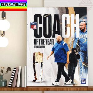 The 2022 NFL Coach Of The Year Is New York Giants HC Brian Daboll Home Decor Poster Canvas