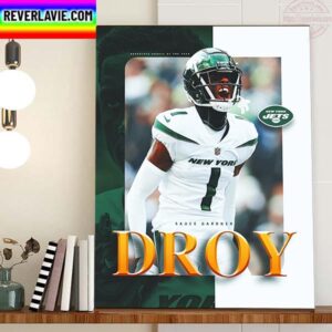 The 2022 NFL Defensive Rookie Of The Year Goes To Sauce Gardner Home Decor Poster Canvas