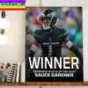 The 2022 NFL Defensive Rookie Of The Year Goes To Sauce Gardner Home Decor Poster Canvas