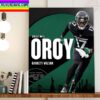 The 2022 NFL Offensive Rookie Of The Year Is Garrett Wilson Home Decor Poster Canvas