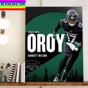 The 2022 NFL Offensive Rookie Of The Year Is Garrett Wilson Home Decor Poster Canvas