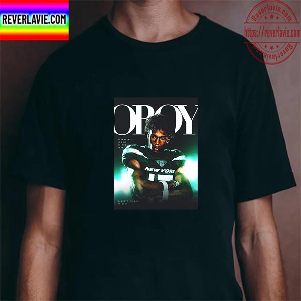 The 2022 Offensive Rookie Of The Year Is New York Jets WR Garrett Wilson Unisex T-Shirt The 2022 Offensive Rookie Of The Year Is New York Jets WR Garrett Wilson Unisex T-Shirt