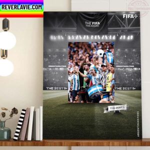 The Best FIFA Fan Award 2022 Are The Argentinian Fans Home Decor Poster Canvas