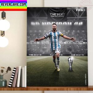 The Best FIFA Mens Player Award 2022 Goes To Lionel Messi Home Decor Poster Canvas