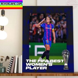 The Best FIFA Womens Player 2022 Winner Alexia Putellas Home Decor Poster Canvas