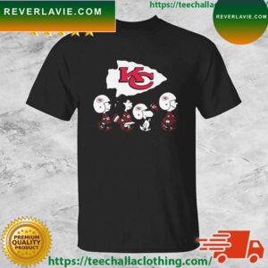 The Peanuts Character Kansas City Chiefs 2023 Super Bowl LVII Champions T-shirt