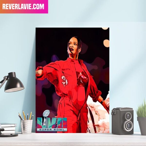 The Super Bowl MVP Is Rihanna Halftime Super Bowl LVII 2023 Home Decor Canvas-Poster