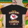 The Kansas City Chiefs 2023 LVII Super Bowl Champions Signatures T-shirt