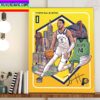 Tyrese Haliburton Of Indiana Pacers In A Special Trading Card Home Decor Poster Canvas