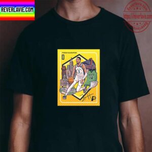 Tyrese Haliburton Of Indiana Pacers In A Special Trading Card Unisex T-Shirt