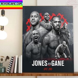 UFC 285 Jones Vs Gane For World Heavyweight Championship Home Decor Poster Canvas