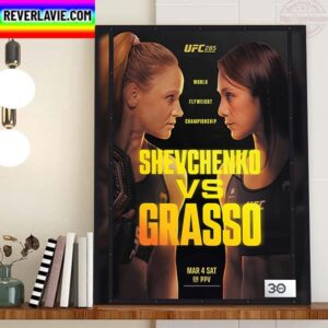 UFC 285 Shevchenko Vs Grasso For The World Flyweight Championship Home Decor Poster Canvas