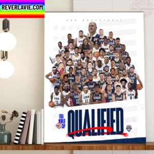 USA Basketball Qualified For The 2023 FIBA Basketball World Cup Home Decor Poster Canvas