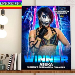 WWE Elimination Chamber 2023 Asuka Dominates Womens Elimination Chamber Match Home Decor Poster Canvas