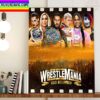 Wrestlemania 39 Official Poster Home Decor Poster Canvas