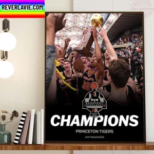 2023 Ivy League Conference Champions Are Princeton Tigers Mens Basketball Home Decor Poster Canvas
