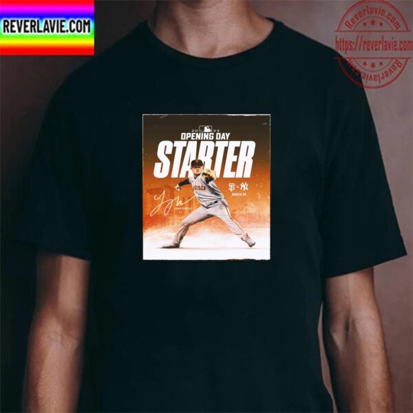 2023 Opening Day Starter Logan Webb San Francisco Giants x New York Yankees In MLB Classic T-Shirt