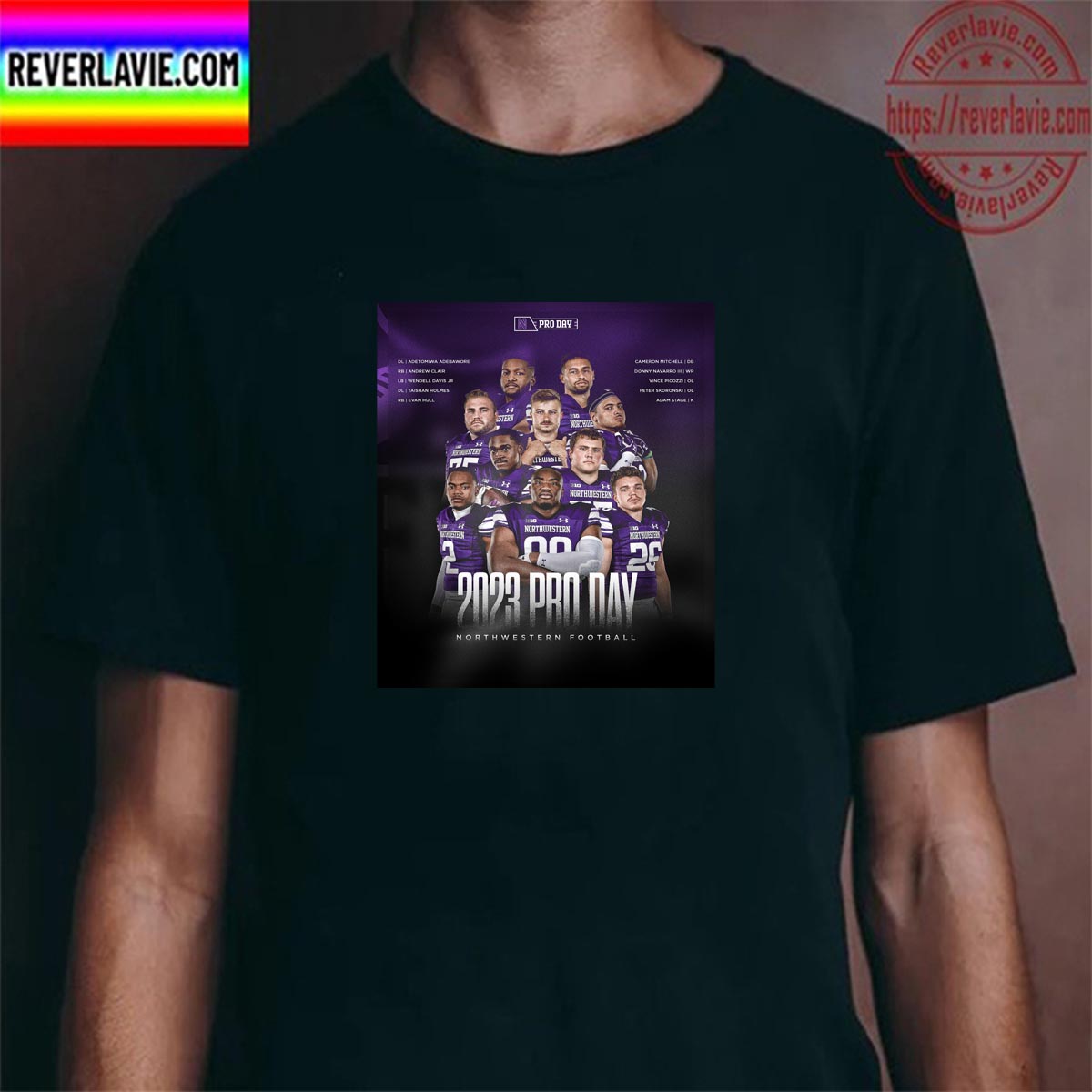 2023 Pro Day Northwestern Football Classic T-Shirt 2023 Pro Day Northwestern Football Classic T-Shirt