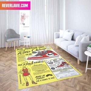 Air Jordan 1 Retro High OG Chicago Comic Book From 50s Home Decor Sneaker Rug
