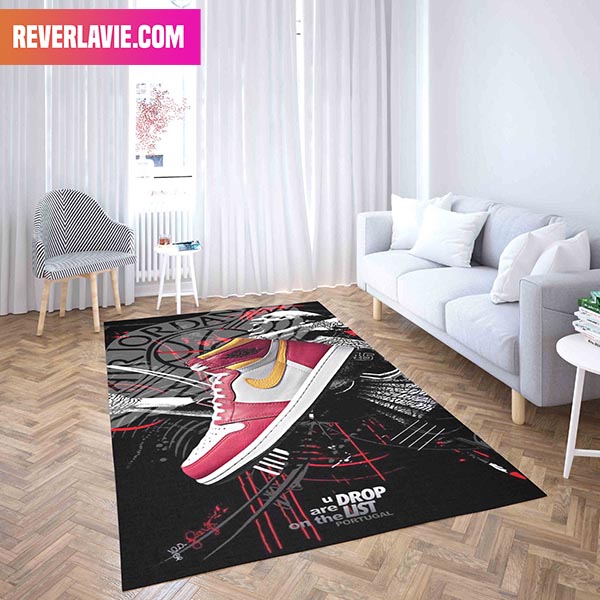 Air Jordan 1 Retro High OG – Fusion Red Sneaker Rug Home Decor Air Jordan 1 Retro High OG – Fusion Red Sneaker Rug Home Decor