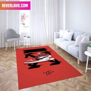 Air Jordan 1 Retro High Off-White Chicago Sneaker Rug Home Decor