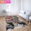 Air Jordan 1 x Air Jordan 4 Special Collector’s Issue Jordan Slam Kicks Sneaker Rug Home Decor