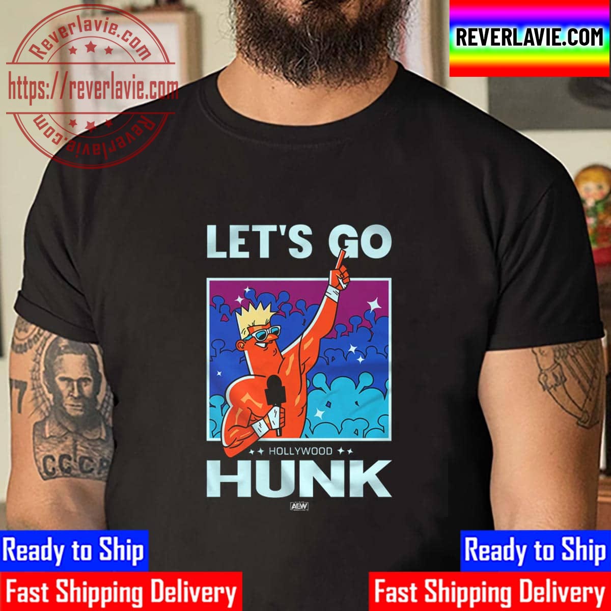 All Elite Wrestling Ryan Nemeth Lets Go Hollywood Hunk Unisex T-Shirt All Elite Wrestling Ryan Nemeth Lets Go Hollywood Hunk Unisex T-Shirt