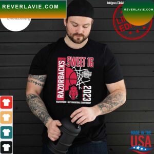 ArKansas razorbacks fanatics branded 2023 ncaa men’s basketball tournament march madness sweet 16 T-shirt