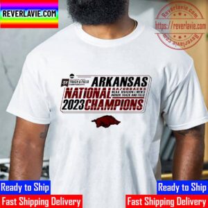 Arkansas Razorbacks 2023 NCAA Mens Indoor Track & Field National Champions Unisex T-Shirt