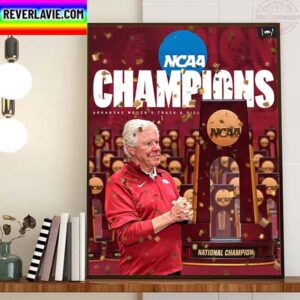 Arkansas Razorbacks Womens Track And Field NCAA National Champions Home Decor Poster Canvas