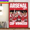 Arsenal The FA Womens Continental League Cup Winners Home Decor Poster Canvas