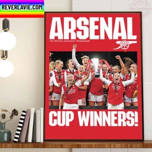 Arsenal Cup Winners The Official Matchday Programme Home Decor Poster Canvas