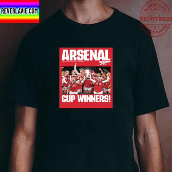 Arsenal Cup Winners The Official Matchday Programme Unisex T-Shirt