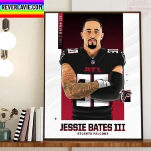 Atlanta Falcons Sign Jessie Bates III Cincinnati Bengals NFL Home Decor Poster Canvas