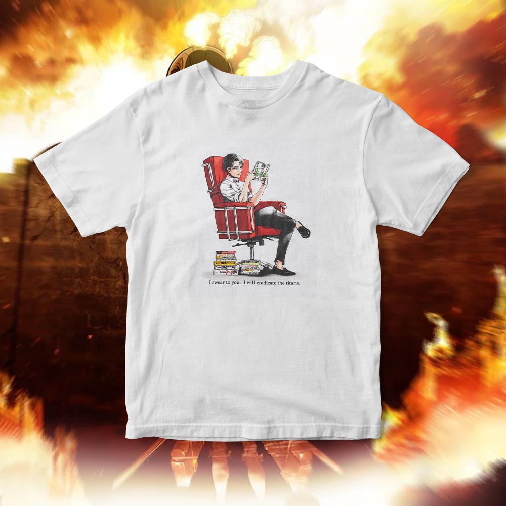 Attack On Titan X Uniqlo I Swear To You I Will Cradicate The TiTans Unisex Tshirt Attack On Titan X Uniqlo I Swear To You I Will Cradicate The TiTans Unisex Tshirt