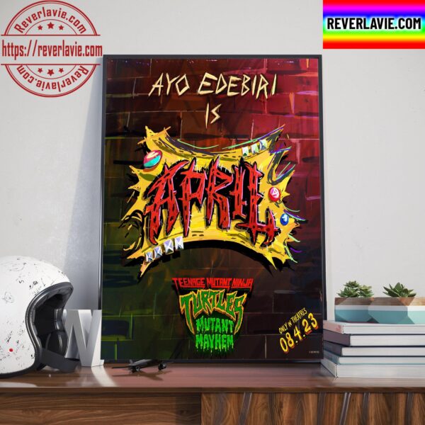 Ayo Edebiri Is April ONeil In Teenage Mutant Ninja Turtles Mutant Mayhem Home Decor Poster Canvas