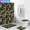 Bape Signature Pink Camo With Big Ape Logo Bathroom Set