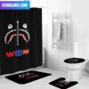 Bape World Gone Mad Signature Tiger In Black Background Bathroom Set