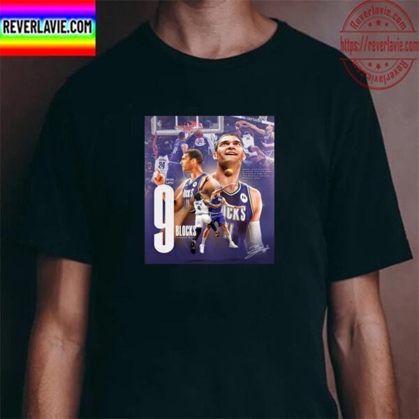 Brook Lopez 9 Blocks Career High With Milwaukee Bucks Unisex T-Shirt